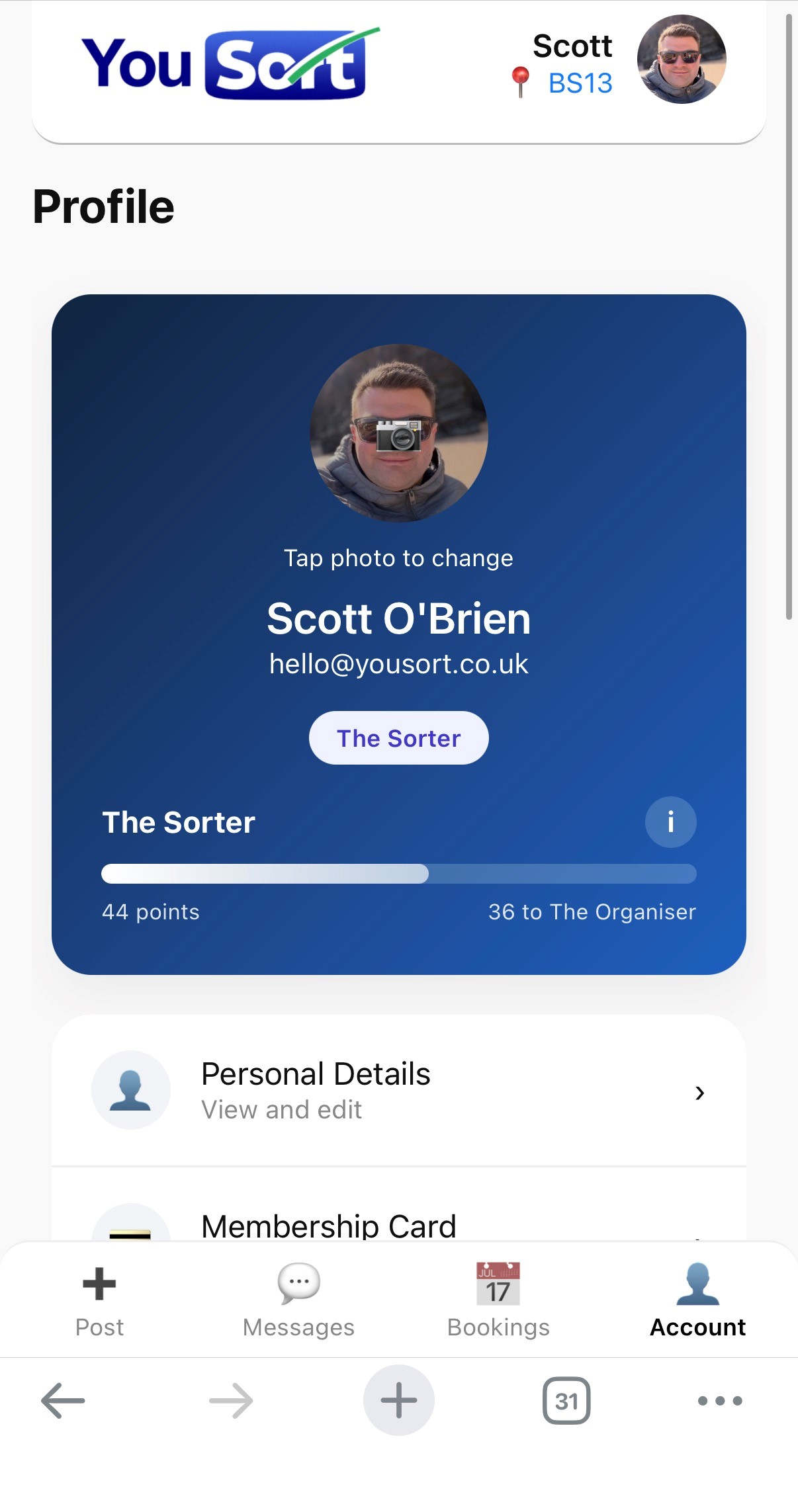 YouSort app screenshot 3